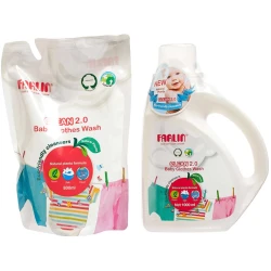 Farlin CLEAN 2.0 Bottle Wash Combo Set Plant Based Cleanser for Baby Bottles