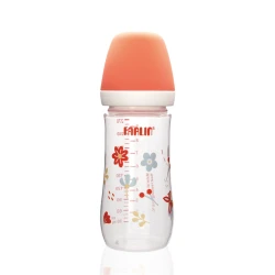 Farlin Wide Neck Baby Bottle 270ml Pink Anti Colic BPA Free Silicone Nipple For Newborns And Infants Designed For Comfortable Feeding And Easy Cleaning