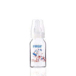 Farlin α-33 Glass Baby Bottle 120ml Heat Resistant BoroSilicate Glass