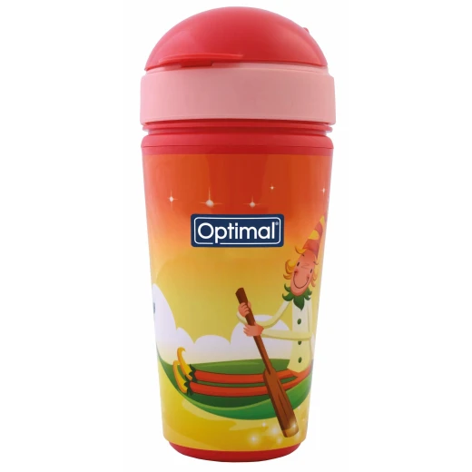 كوب شفاطة سيليكون أوبتيمال OPB-2005 سعة 350 مل، تصميم مقاوم للتسرب، خالٍ من مادة BPA، للأطفال كوب شفاطة سيليكون أوبتيمال OPB-2005 سعة 350 مل، تصميم مقاوم للتسرب، خالٍ من مادة BPA، للأطفال