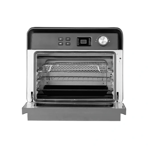 فرن القلي الهوائي الرقمي CASO AirFry Chef 1700 أسود سعة 22 لترًا مع 12 برنامجًا (العرض × الارتفاع × العمق مم) 405 × 350 × 390 - كاسو - Image 6