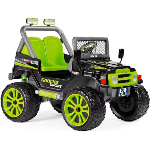 سيارة ركوب كهربائية Peg Perego Gaucho Sport 12V، مقعدين، أحمر، 3+ سنوات