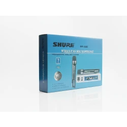 نظام ميكروفون لاسلكي احترافي ثنائي القناة Shure SM388 للكاريوكي والعروض المسرحية