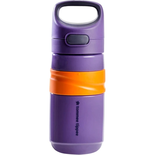 Tommee Tippee Superstar Flip Top Sportee Cup, 18m+ Toddler Drinking Trainer Bottle, Leak and Shake Proof, Hygienic Antibacterial Spout, Bite Resistant, 500ml, Purple - Tommee Tippee - Image 6