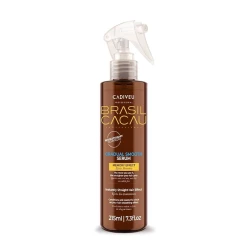 Brasil Cacau Gradual Smooth Serum 215ml, Frizz Control, Heat Protection, Straightening Hair Treatment