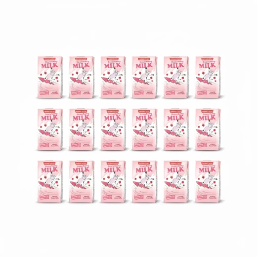 Hammoudeh Strawberry Flavored Milk 24 Packets 125ml Dairy Drink Refreshing Delicious Flavor for Kids and Adults Convenient Snack for On The Go Hammoudeh Strawberry Flavored Milk 24 Packets 125ml Dairy Drink Refreshing Delicious Flavor for Kids and Adults Convenient Snack for On The Go
