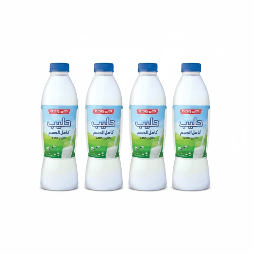 Hammoudeh Fresh Pasteurized Cow Milk, 1 Liter Gallon Size, Delicious Dairy Product Perfect For Daily Consumption, Rich In Nutrients And Naturally Healthy X 4 Packs Hammoudeh Fresh Pasteurized Cow Milk, 1 Liter Gallon Size, Delicious Dairy Product Perfect For Daily Consumption, Rich In Nutrients And Naturally Healthy X 4 Packs