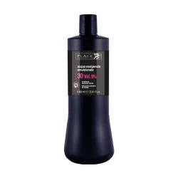 Black Professional Acqua Oss. Crema Hair Developer 30 Volume for Professional Hair Coloring, 1000ml Size, Perfect for Salon Use and Achieving Vibrant Color Results