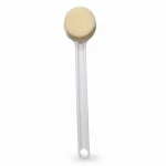 Long Handle Bath Brush with Soft Bristles, White, 14.57 Inch - K store