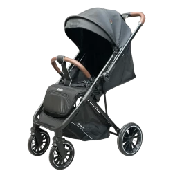 Kidilo 6530 Baby Stroller Flip Arm Lightweight Aluminum Frame Black  0-3 Years