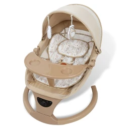 Kidilo B07 Electric Baby Rocker Beige, 6-12 Months, Electronic, with Music