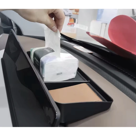 صندوق شاشة ID.4 سهل التركيب، يتضمن شريط لاصق ذاتي، لون أسود، تصميم مثالي لسيارات فولكس فاجن ID.4، لا يتطلب تعديلات، تثبيت آمن ومحكم - Image 3