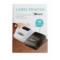 Vavupo Portable Wireless Thermal Printer for Labels, QR Codes, White