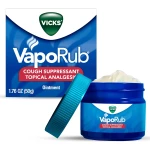 Vicks, VapoRub®, Cough Suppressant Topical Analgesic Ointment, 1.76 oz (50 g) - Vicks