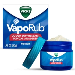Vicks, VapoRub®, Cough Suppressant Topical Analgesic Ointment, 1.76 oz (50 g)