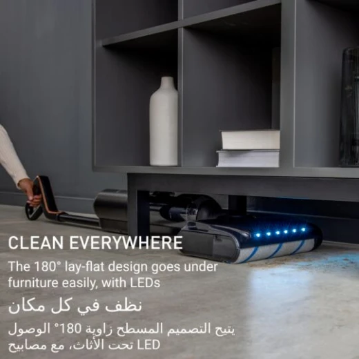 مكنسة تيفال X-Clean 7 كهربائية رطبة وجافة، تنظيف ذاتي، أسود وذهبي - Image 5