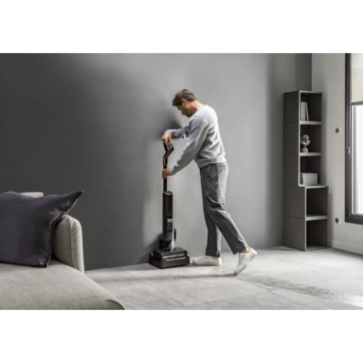 مكنسة تيفال X-Clean 7 كهربائية رطبة وجافة، تنظيف ذاتي، أسود وذهبي - Image 8