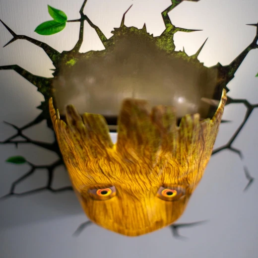 مارفل بيبي جروت مصباح ثلاثي الأبعاد ديكو لايت مرخص رسميًا مصباح LED - مارفيل - Image 3