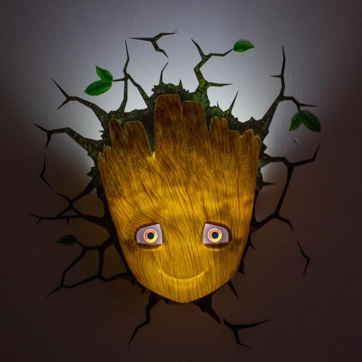 مارفل بيبي جروت مصباح ثلاثي الأبعاد ديكو لايت مرخص رسميًا مصباح LED - مارفيل - Image 7