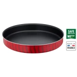 Tefal Tempo Flame Kebbe 34cm Oven Dish TFJ5719483, Red, Non-Stick Coating, Perfect for Baking and Roasting, Durable Design for Even Heat Distribution, Easy to Clean, Ideal for Delicious Family Meals