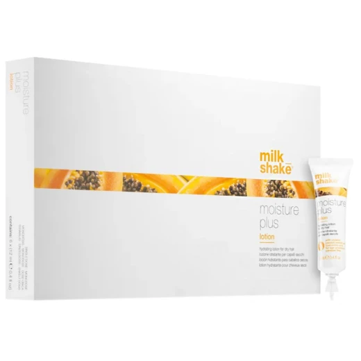 Milk Shake Moisture Plus Hydrating Lotion For Dry Hair: Intensive Hydration Treatment with 6 x 12ml Vials, Revitalizes and Softens, Ideal for Damaged Hair, Delivers Deep Moisture
