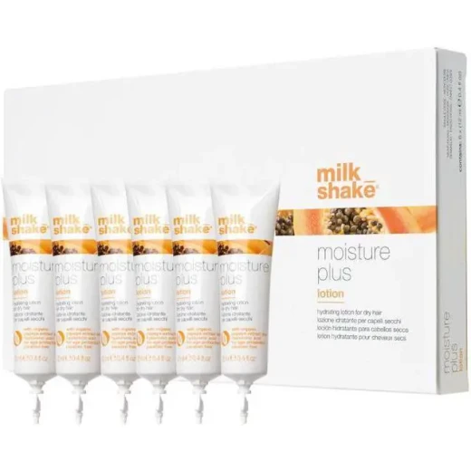 Milk Shake Moisture Plus Hydrating Lotion For Dry Hair: Intensive Hydration Treatment with 6 x 12ml Vials, Revitalizes and Softens, Ideal for Damaged Hair, Delivers Deep Moisture - Milk Shake - Image 2