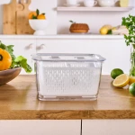 طقم حاويات تخزين الطعام كاراجا سيتروس XL، أبيض، خالي من مادة BPA - كراجا
