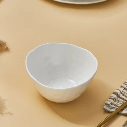 Karaca Bomonti 15 cm White Porcelain Bowl, Modern Design, Dishwasher Safe