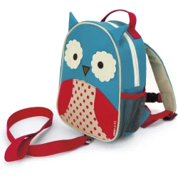 Skip Hop Zoo Let Owl Mini Backpack with Safety Rein, 12 Months to 4 Years