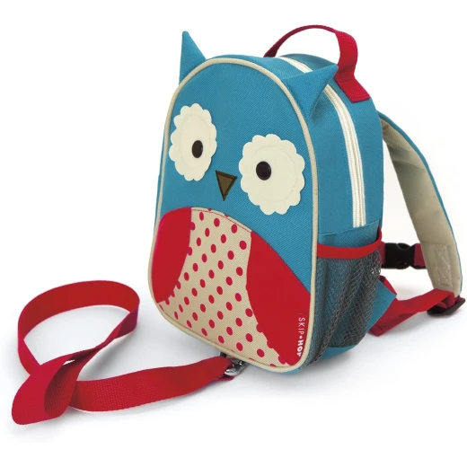 Skip Hop Zoo Let Owl Mini Backpack with Safety Rein, 12 Months to 4 Years Skip Hop Zoo Let Owl Mini Backpack with Safety Rein, 12 Months to 4 Years