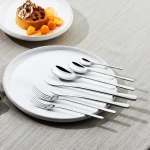 طقم أدوات مائدة كاراجا بريميوم إنفلكس 84 قطعة فضي من الفولاذ المقاوم للصدأ - كراجا