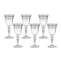 Karaca Cumhuriyet Yüzyılı Collection 6 Piece Blue Glass Goblet Set Inspired by Independence 6 Goblets Perfect for Celebrating Special Occasions and Everyday Use