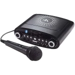 نظام كاريوكي Easy Karaoke EKG88BBT بتقنية البلوتوث أسود، يتضمن ميكروفونات، متوافق مع CDG