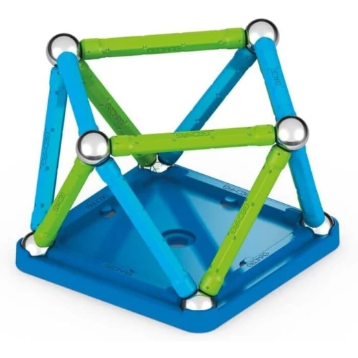 مجموعة بناء مغناطيسية Geomag Classic معاد تدويرها 25 قطعة، لعبة تعليمية STEM - Image 2