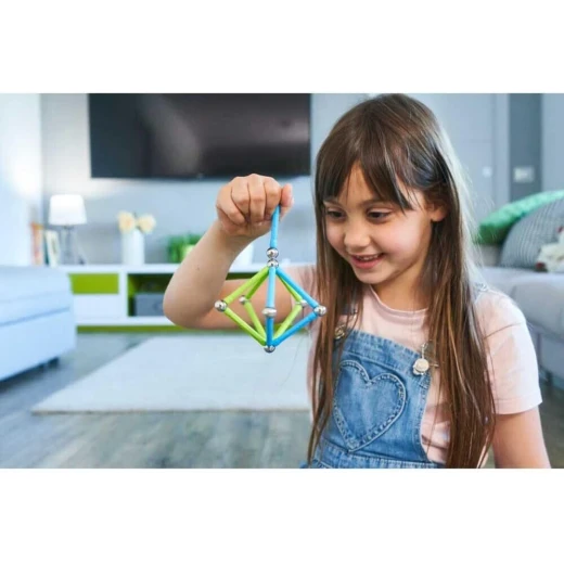 مجموعة بناء مغناطيسية Geomag Classic معاد تدويرها 25 قطعة، لعبة تعليمية STEM - Image 5