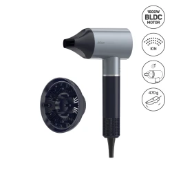Arzum Ionic Hair Dryer 1600W Professional Black with Magnetic Attachments