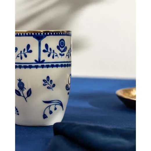 Madame Coco Lori Blue and White Ceramic Coffee Mug 360ml For Daily Coffee or Tea Enjoyment Durable and Stylish Design - Madame COCO - Image 5