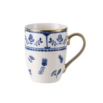 Madame Coco Lori Blue and White Ceramic Coffee Mug 360ml For Daily Coffee or Tea Enjoyment Durable and Stylish Design - Madame COCO