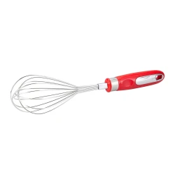 Karaca Retro Whisk Stainless Steel Red Kitchen Utensil Ergonomic Design Durable Construction 1 Whisk Included