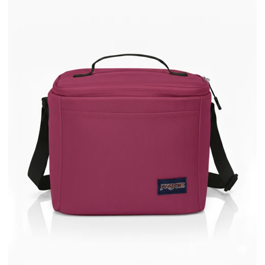 JanSport Super Snack Insulated Lunch Bag, 9L, Mauve Haze,  BPA-Free Liner, Adjustable Shoulder Strap & Secure Zipper Opening