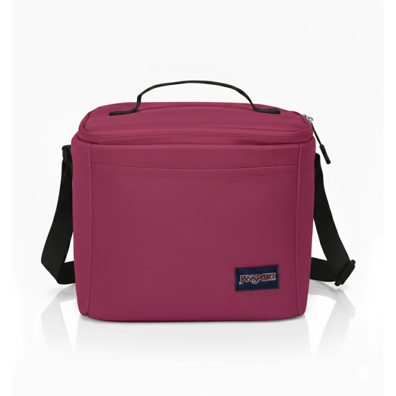 JanSport Super Snack Insulated Lunch Bag, 9L, Mauve Haze,  BPA-Free Liner, Adjustable Shoulder Strap & Secure Zipper Opening - JanSport
