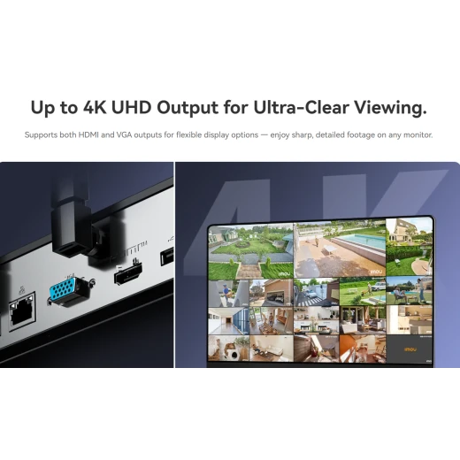 مسجل فيديو شبكي لاسلكي Imou N110W بـ 10 قنوات بدقة 4K مع Wi-Fi 6 - Image 6