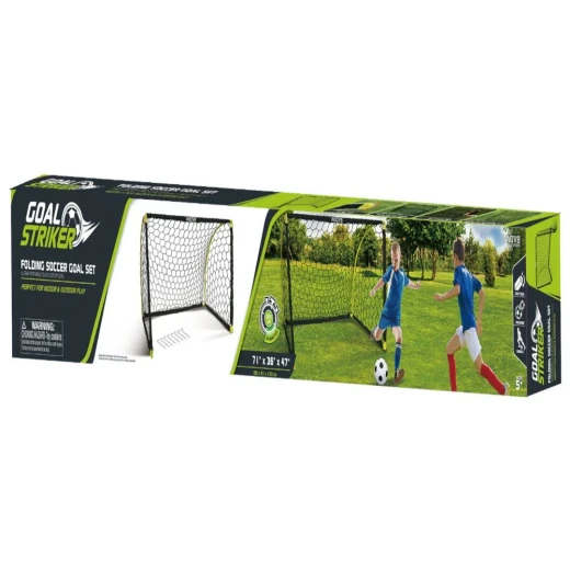 Hostful Folding Soccer Goal Set, Easy Assemble, Portable, Outdoor and Indoor Play - Image 2