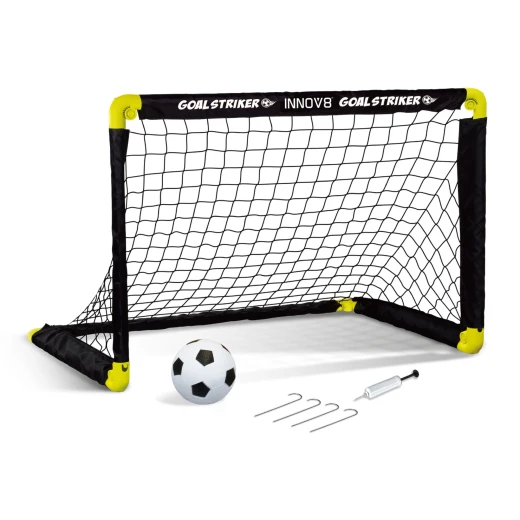 DreamLand Folding Double Mini Soccer Goal Set Portable for Kids and Adults