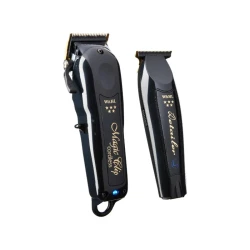 Wahl Cordless Barber Combo Professional Hair Clippers Set, Titanium Blades, Black