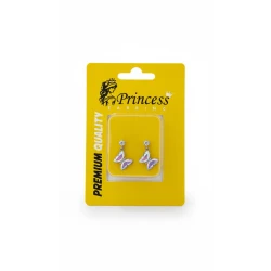 Princess Jewelry children's barber earrings are hypoallergenic, lightweight, and safe for the ears They feature a stylish design suitable for everyday wear and special occasions, making them a wonderful gift for children