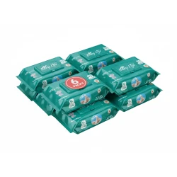 Baby Life Fresh & Sterile Baby Wipes – Bulk Value 6-Pack (540 Sheets Total) – Hypoallergenic, Alcohol-Free & Skin-Gentle for Daily Cleaning.