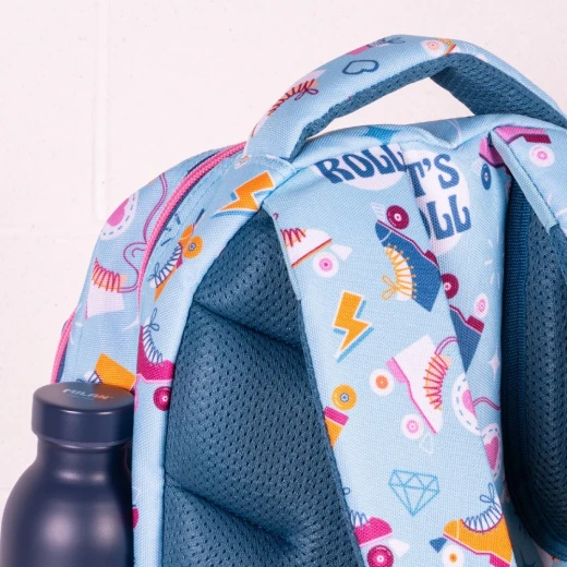 MILAN Roller 2 School Backpack 21L Black and Blue Durable Polyester for Boys - Milan - Image 4