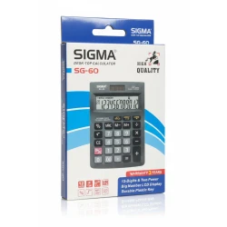 Sigma SG-60 Calculator Black School Supplies for Students and Professionals