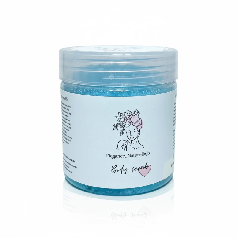 Ghomra Moroccan Blue Nila Stone Body Scrub, 350g Natural Brightening & Exfoliating Treatment for Radiant Skin - ghomra